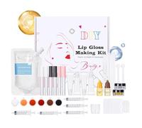 Kit Per Creare Il Tuo Lucidalabbra Idratante Fatto A Mano | Set Gloss Idratante Artigianale Per Donne Ragazze Adolescenti - Principianti e Amatoriali