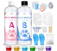 Kit per Creare Squishy in Silicone Liquido, 1000g, Rapporto 1:1 AB, Misto Gomma Siliconica Super Morbida per Creare Squishy, Perfetto per Creare Regali fai da te, Antistress, per Taba Squishy, Orsetto
