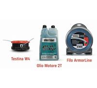Kit per Decespugliatore Shindaiwa Echo Testina W4 Filo Nylon 3mm Olio Miscela 2T