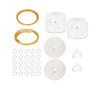Kit per di palloncini, set di supporto per floreale dorato, cornice decorativa pieghevole da 250 cm, per anniversari, feste, vacanze, matrimoni e fotografie, include ghirlanda di fiori