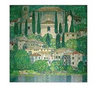 Kit per dipingere con i numeri, per adulti, Gustav Klimt, chiesa in cassone, kit per pittura a olio con numeri, per decorare la casa, regali