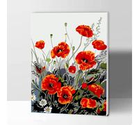 Kit per dipingere per numeri Fiori con cornice 40.6 x 50.8 cm