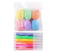 Kit Per Dipingere Uova Di Pasqua, Set Di Tinture Stagionali Per E Mestieri, Kit Per Decorare Uova In 6 Colori, Colori Vivaci, Incoraggia La Creatività 6x4x4 Cm/2,36x1,57x1,57, Per Cestini Pasqual