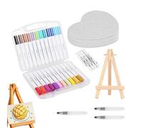 Kit per Disegno con Schiuma Strutturata | Set Disegno e Colorazione con Effetto Popcorn Soffice,Attività Interattiva Genitori-Figli per Casa, Scuola e Viaggi