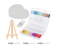 Kit per Disegno con Schiuma Strutturata,Set Disegno e Colorazione con Effetto Popcorn Soffice | Set Attività Genitore E Bambino Per Ragazze E Ragazzi Creativo Educativo