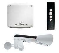 KIT PER DUE 2 MOTORI SENSORE VENTO CENTRALE TELECOMANDO TENDA TENDE DA SOLE KITD