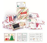 Kit per elfo di Natale, calendario dell'avvento 2025 da 24 giorni, kit magico per elfi, kit per il conto alla rovescia di Natale, confezione regalo di Natale (A)