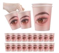 Kit per esercitarsi nell'estensione delle ciglia, bicchiere di carta per esercitarsi nelle ciglia,Ausili per l'estensione delle ciglia - Accessori per il trucco per la formazione sull'estensione delle