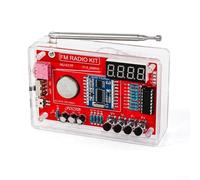 Kit per esperimenti elettronici radio FM, montaggio radio FM, kit di saldatura radio FM 87-108 MHZ, dimensioni banda di frequenza 103 x 30,5 x 68 mm (A)