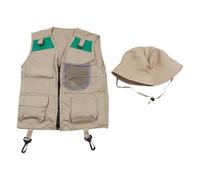 Kit per esploratori per bambini con cappello da safari per bambini di 4-6 anni, costume da safari STEM Outdoor Explorers Kit per bambini Safari