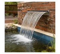 Kit per fontana d'acqua da esterno con canale di sgocciolamento extra lungo per decorazione di piscine e stagni