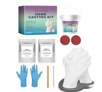 Kit per fusione a mano - Kit per modellatura a mano realistico | Ricordo fatto a Mańo tenendosi per Mańo, romantico set di per sculture con guanti per coppie, regali di matrimonio per anniversa