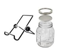 Kit per germi di cereali - Coperchio in acciaio inossidabile per spazi di apertura grandi e standard | Coperchi per lattine per la coltivazione di germi Lucerna, broccoli