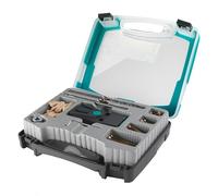 wolfcraft Set per giunzioni nascoste Torx, 54 pezzi I 4642100 I Set completo per fori a tasca