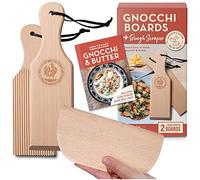 Kit per gnocchi e pagaie per burro con libro di ricette | Regalo per la macchina della pasta per i cuochi | Diventa un esperto burro e creatore di gnocchi con questo set di strumenti per pasta in