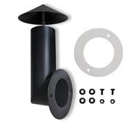 Kit per griglia in acciaio per griglie a pellet Traeger e altre griglie a pellet con tappo per camino, guarnizione, tubo di canna fumaria e hardware per ottimizzare la circolazione del fumo