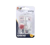 Kit per Il Cucito 13 Pezzi Korbond - Kit per Il Cucito per riparazioni di Emergenza, in Viaggio: Include Forbici di Alta qualità, Fili, Aghi, spilli, ditali, Metro a Nastro e Altro