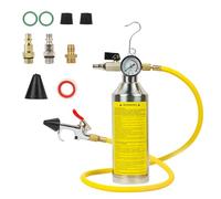 Kit per il lavaggio dell'aria condizionata dell'auto Kit per la pulizia dei tubi dell'aria condizionata con manometro e tubo flessibile da 220 PSI Kit per il lavaggio delle bombole dell'aria condizion