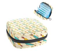 Kit per il primo ciclo mestruale giallo e blu con amo da pesce, per ragazze, salvaslip per tamponi, borsa mestruale con cerniera, organizer per tovaglioli