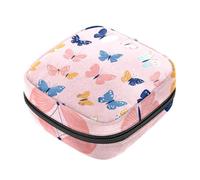 Kit per il primo ciclo mestruale per ragazze, con motivo a farfalla, senza cuciture, portamonete mestruale, porta assorbenti con cerniera, organizer per tovaglioli sanitari