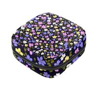 Kit per il primo ciclo mestruale per ragazze, piccolo fiore modello tampone, portamonete mestruale, supporto per assorbenti con cerniera, organizer per tovaglioli sanitari