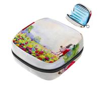 Kit per il primo periodo di coppia, pittura ad olio 942 per ragazze, salvaslip tampone, borsa mestruale, supporto per assorbenti con cerniera, organizer per sacchetti per tovaglioli