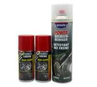 Kit per il restauro dei calibratori dei freni: solvente + vernice spray rossa