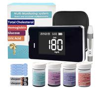 Kit per il test dell'emoglobina, tester, test del colesterolo, acido urico, contiene un totale di 40 strisce