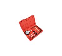 Kit per il test di compressione del motore, materiale resistente e manometro di facile lettura, accessori completi per moto, auto e camion.