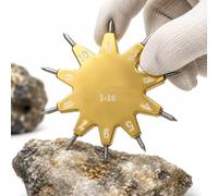 Kit Per Il Test Di Durezza Mohs, Tester Di Durezza Mohs Con Scala Da 1 A 10, Strumento Per Lidentificazione Di Minerali, Rapido E Facile, Per Test Su Gemme, Giada, Gioielli, Rocce E Geologia