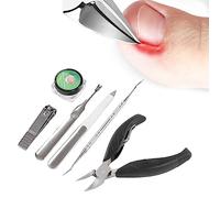 Kit per il trattamento dell'unghia del piede incarnita, 50 strisce di correzione dell'unghia del piede con sollevatore di lime, set di strumenti per unghie incarnite