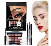 Kit per il trucco degli ombretti - Set per il trucco portatile compatto, di 8 colori, formula impermeabile a lunga tenuta con miscela omogenea | per le feste di valorizzazione dei c