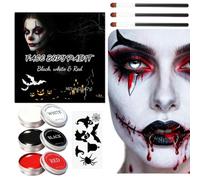 Kit Per Il Trucco Di Halloween: Set Professionale Lavabile Per Il Viso, Cos | Pittura Per Il Corpo Costume Set Di Trucco Trucco Di Halloween Carnevale Mascherata Evento Celebrazione Cosplay Party Vampiro