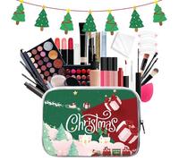 Kit per il trucco - Kit per il trucco per donne | Kit per trucco portatile a lunga durata | Set trucco waterproof per Natale | Set trucco tutto in | Set trucco per le vacanze tutto in 1 con scatol