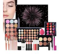 Kit per il trucco, palette di , labbra e pennello per il viso - set di lucidalabbra | per donne, ragazze, adolescenti, principianti, regalo di compleanno e Natale per