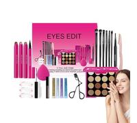 Kit per il trucco - Set di combinazione multifunzione, kit di trucco professionale | Palette di trucco dei colori della terra di ombretti, a grappatoie Counon da boxe
