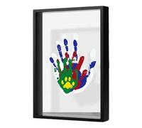 Kit Per Impronta Mano Portafoto Trasparente Da Appendere Ornamento
