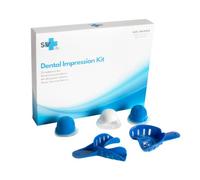 Kit per Impronte dentali a Casa | include Vassoi portaimpronte arco Superiore + Inferiore + Stucco per modellatura | Facile e Veloce | per la fabbricazione di Stecche, Dentisti | Approvato UE, USA