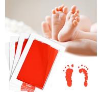 Kit per impronte di mani e piedi del bambino, 4 stampe senza inchiostro per mani e piedi Clean Touch Tamponi di inchiostro per impronte delle mani del bambino Kit per impronte di zampe di animali