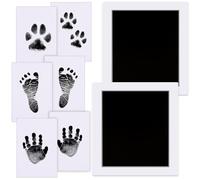 Kit per Impronte di Mani e Piedi del Bebè | Toccare Senza Inchiostro| 2 Tamponi Riutilizzabili di Grandi Dimensioni | Adatto ai Neonati da 0 a 6 Mesi| Impronte di Zampe di Cani e Gatti| Regalo Ricordo