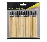Kit per intaglio del legno 3-12pcs Set di utensili manuali for scalpello for intaglio del legno for intaglio dettagliato di base Falegnami Sgorbie Strumenti for la lavorazione del legno Xilografia di