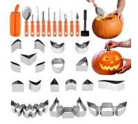 Kit per Intaglio Zucche con Strumenti Robusti Gadget Da Scolpire Con