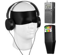 Kit per investigazioni paranormali da 4 pezzi con scatola per comunicazioni, misuratore EMF, rilevatore di campo magnetico, cuffie e benda per gli o