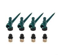 Kit per irrigazione da giardino, 4 pezzi, per prato, orto, serra e terrazza, con funzione di nebulizzazione fine e risparmio idrico (4 pezzi)