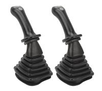 Kit per Joystick 'escavatore, 2 Pezzi, Maniglie per Joystick 'escavatore a 3 Bottoni con Coperchio Antipolvere di Ricambio per Doosan DH DX150 215 225 300 370 9C