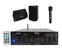 KIT PER KARAOKE - CABARET - INTRATTENIMENTO - AMPLIFICATORE + CASSE + MICROFONO