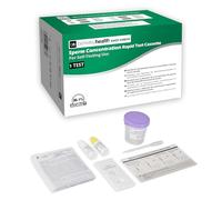Kit per l’autovalutazione della concentrazione di spermatozoi Easy Check di Berkeley Health| Stima la concentrazione di spermatozoi | Rapido e accurato al 99,1% | Facile da utilizzare | 1 test