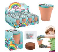 Kit per la coltivazione di fiori - Scatola da giardinaggio per bambini per l'avviamento dei semi,Fioriere autocoltivanti, terreno, semi, progetti stici, giocattoli, progetti di e mestieri per bambini,