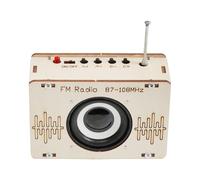 Kit per la costruzione della radio,Cofanetto giocattolo radio FM in legno | Giocattoli educativi di costruzione per progetti adolescenti adulti regali di compleanno famiglia amici