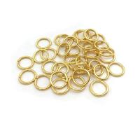 Kit per la creazione di gioielli, 200 anelli divisi, connettori, anellini aperti per la ricerca di gioielli, accessori 1 x 1 cm, oro